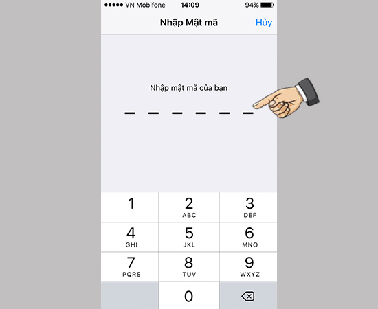 Nhập mã khóa máy (nếu có) Nhập mã khóa máy (nếu có)